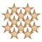 12 Pack Unfinished 3D Wooden Stars for Crafts, Christmas Ornaments, 4th of July, Party Décor (3 x 0.5 In)